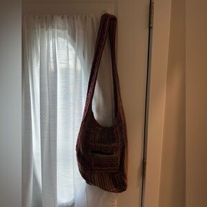 Boho Striped Shoulder Bag
